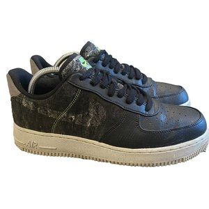 Nike‎ Air Force 1 Recycled Wool Black  Shoes Sz 8.5 CV1698-001